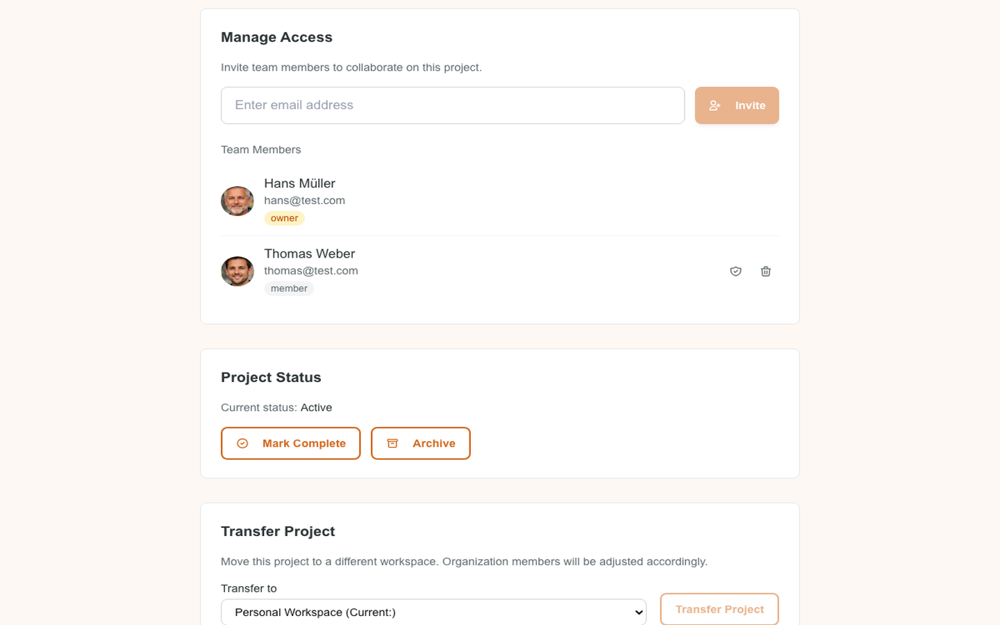 Project Collaboration